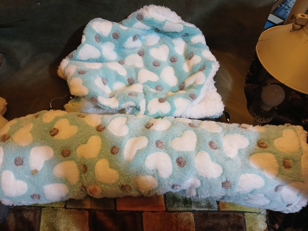 Cozy Heart Patterned Tunnel And Hammock For Pets