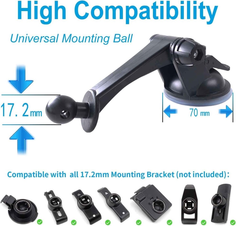GPS Mount for Garmin | GPS Dashboard Mount Dash Windshield Window Car Holder ...