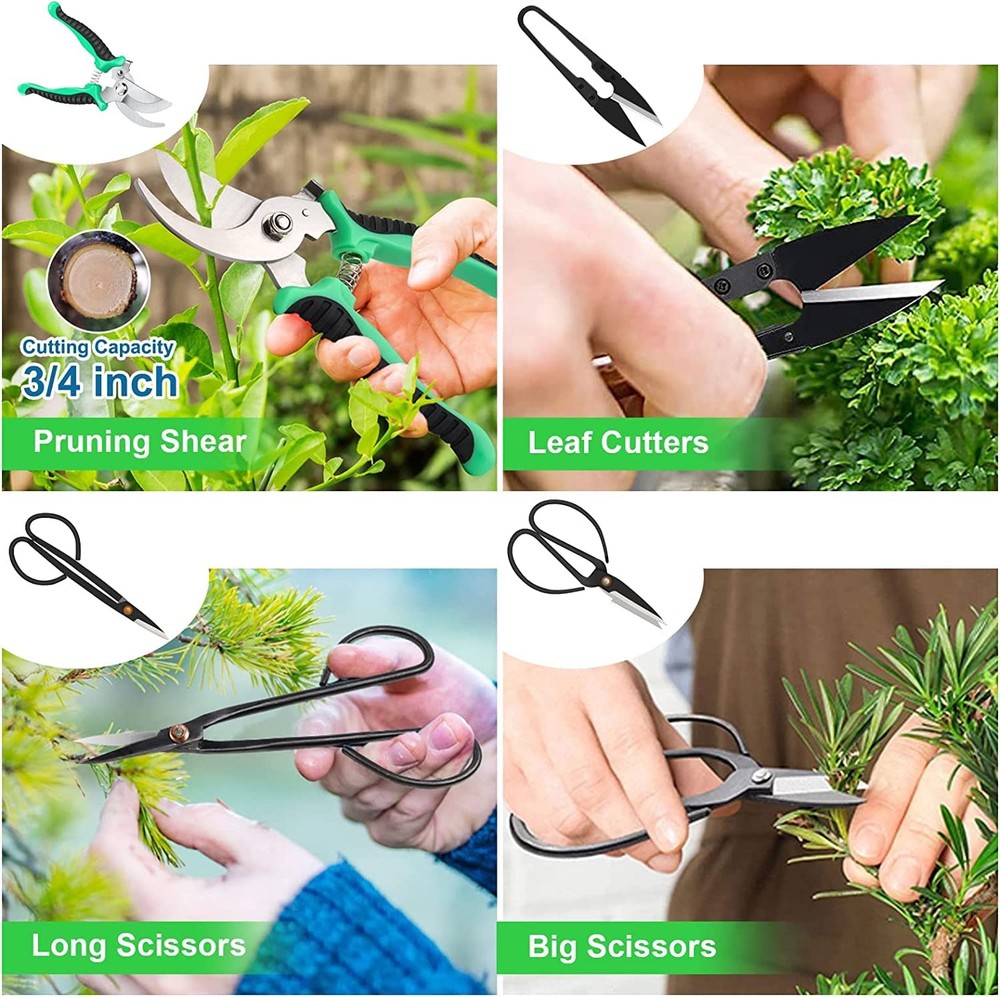 Bonsai Tools Kit- 24 PCS Bonsai Tree Kit Tools for Beginners, Bonsai Tool Set...