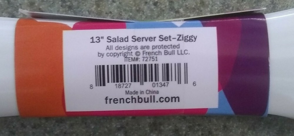 French Bull 13" Salad Server Set Ziggy