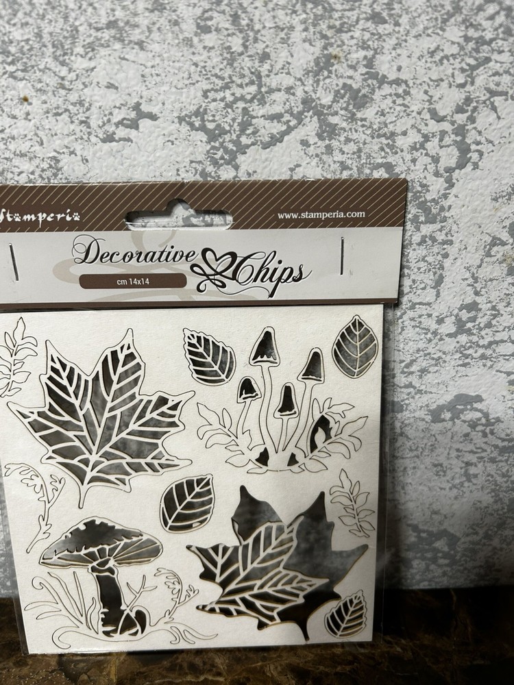 Stamperia Decorative chips light chipboard