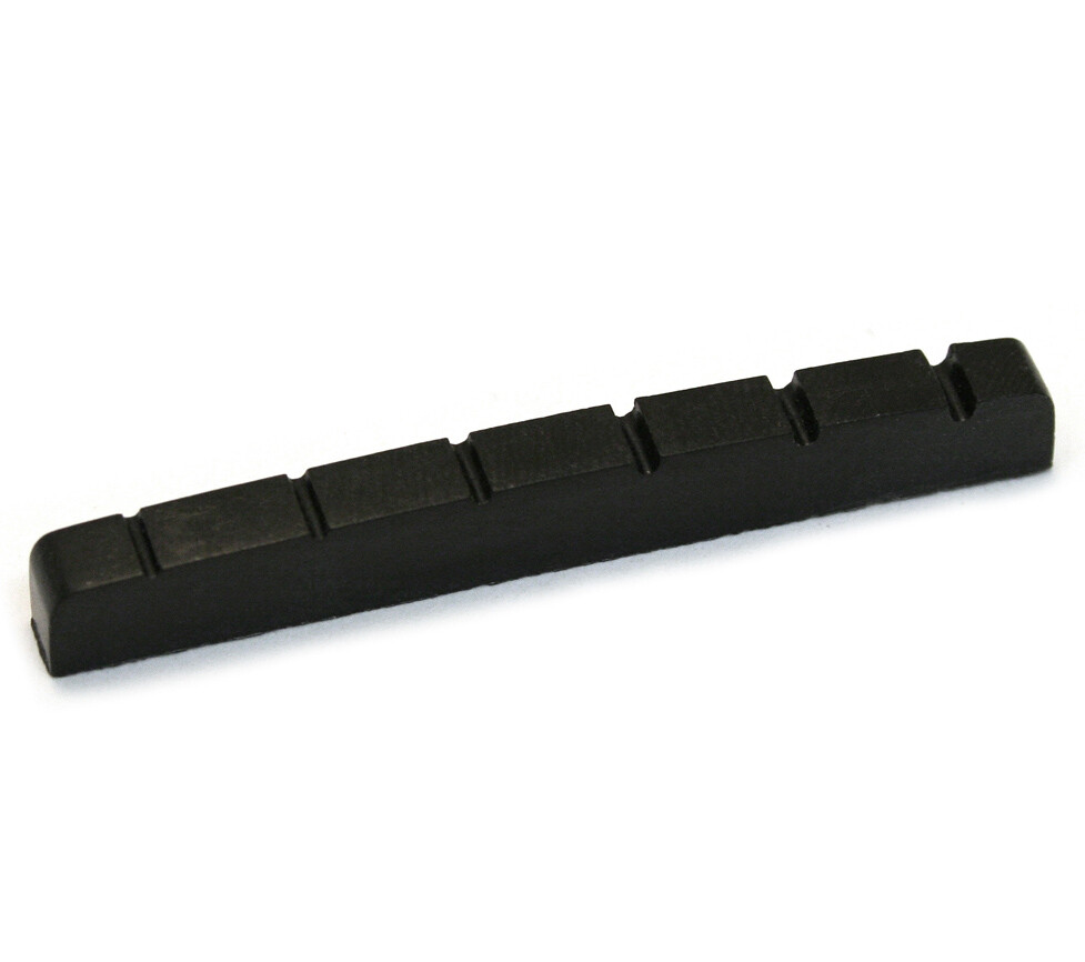 ECO-NUT-FB Slotted Black Plastic Nut for Fender Guitar