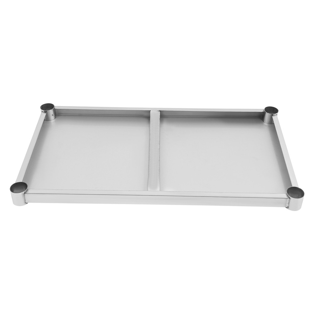 Stainless Steel Adjustable Under Shelf for Work Table 220lbs Load Capacity US