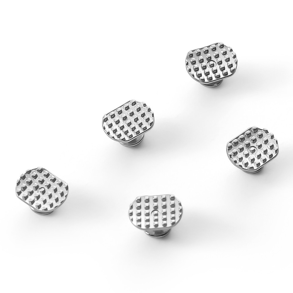 10pcs Dental Orthodontic Lingual Button Bondable Rectangular Monoblock