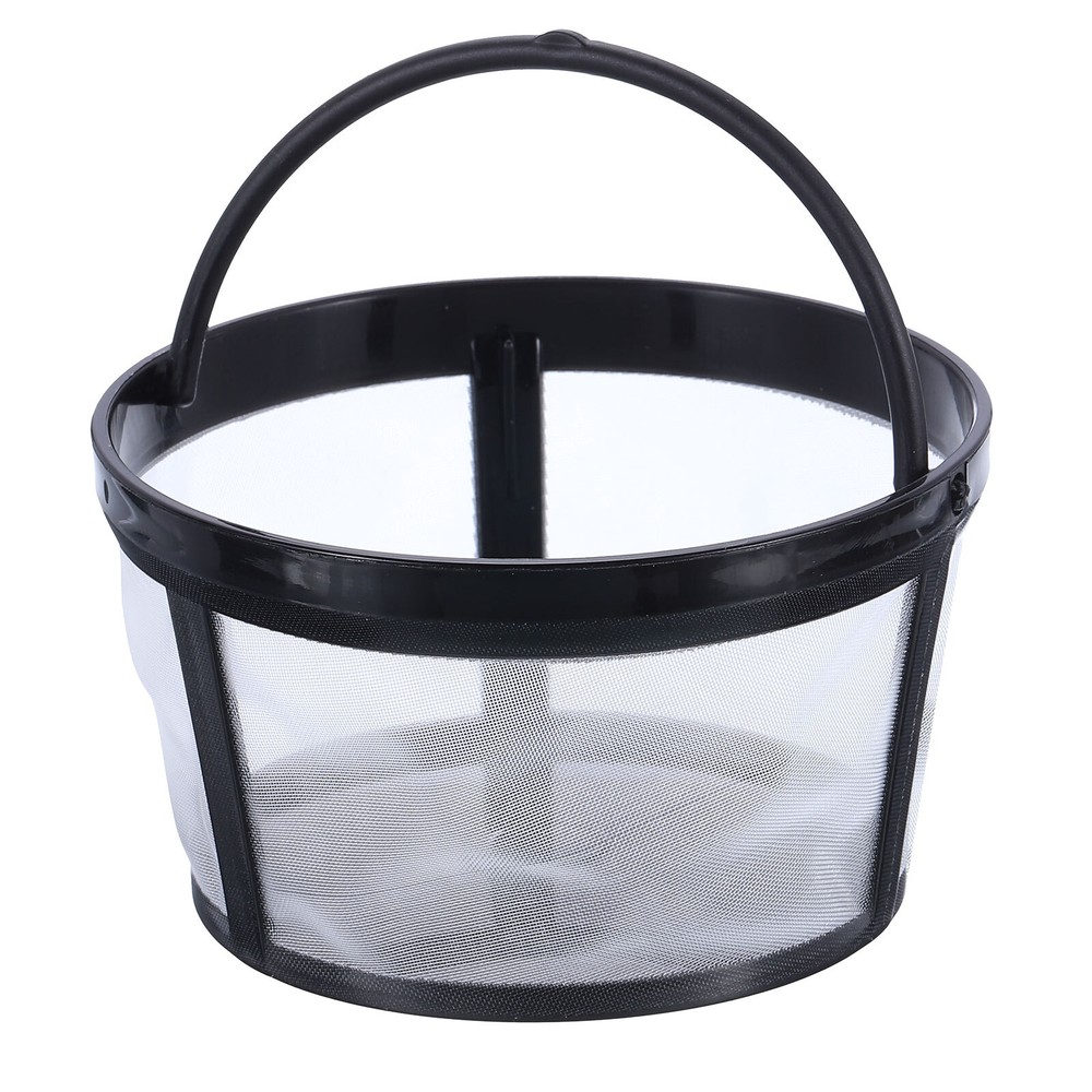 Coffee Filter Basket, Reusable Filter Replacement with Closed Bottom, White