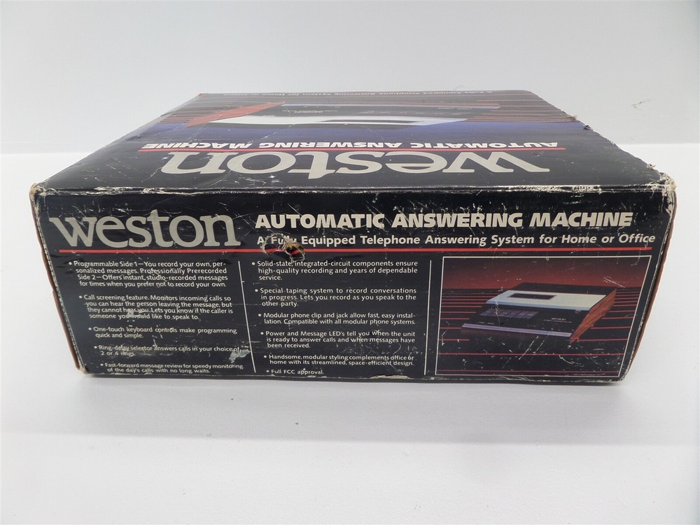Vintage Weston 4015 Automatic Telephone Answering Machine