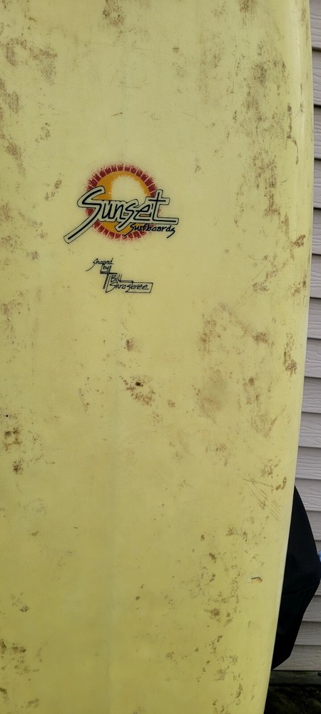 Vintage Sunset Surfboard Used NJ 6ft Plus