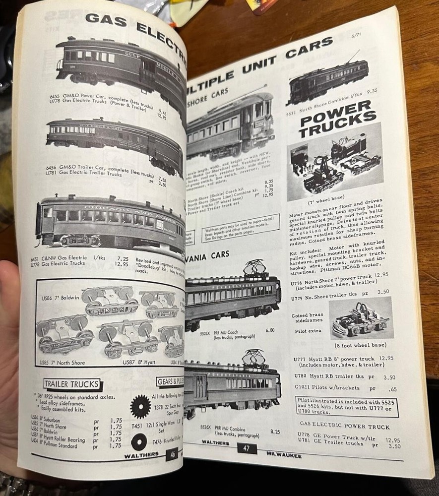 Walthers 1971 Edition Model Railroad Reference Book Catalog HO Scale