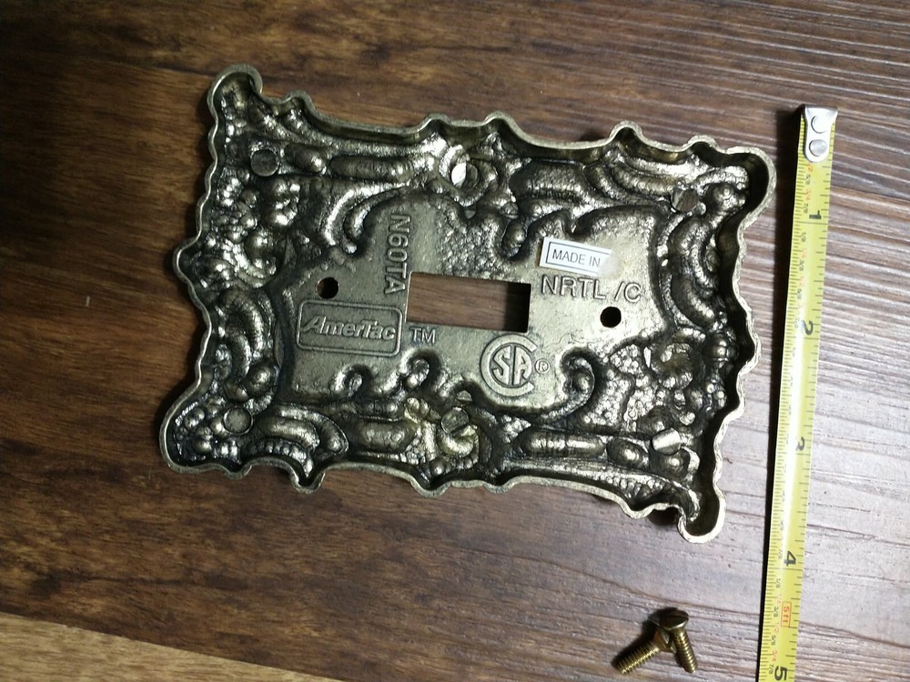 Vintage AmerTac Single Light Switch Cover