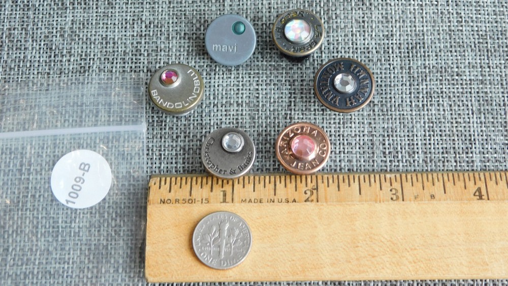 Lot of Vintage Uniform Work Button Studs #1009-B