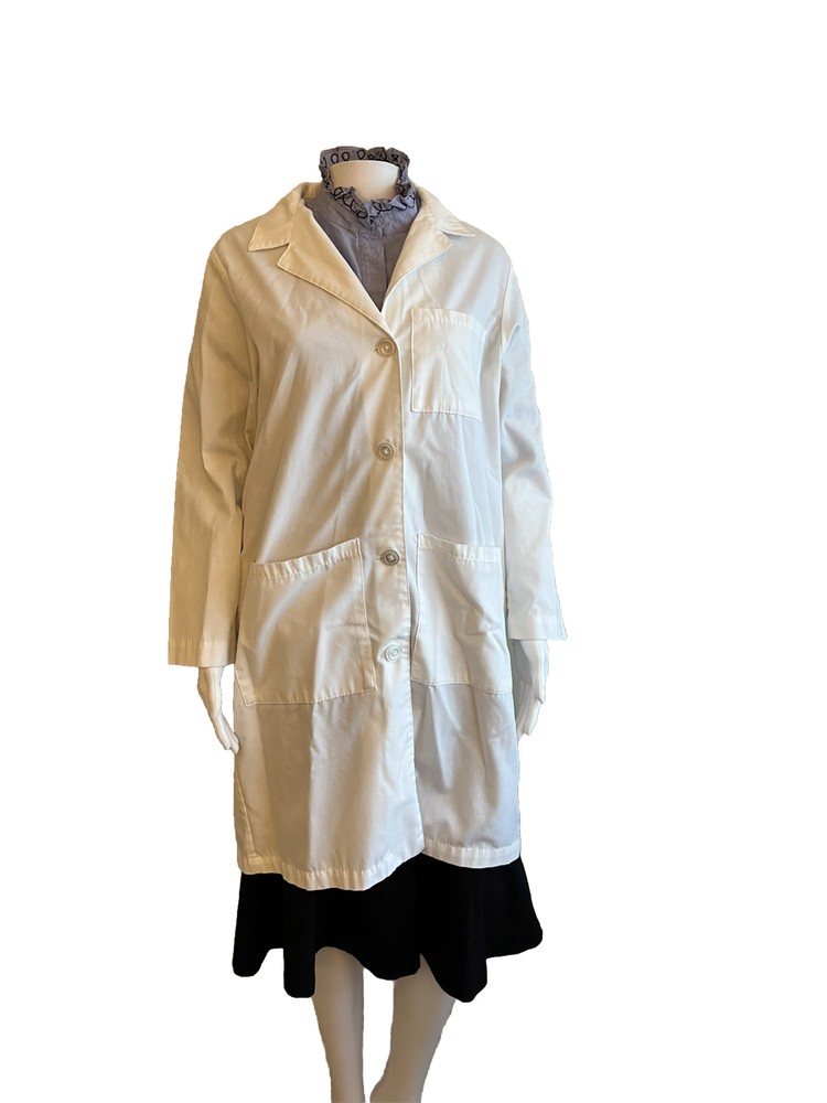 Women’s White Lab Coat Size 10 Button