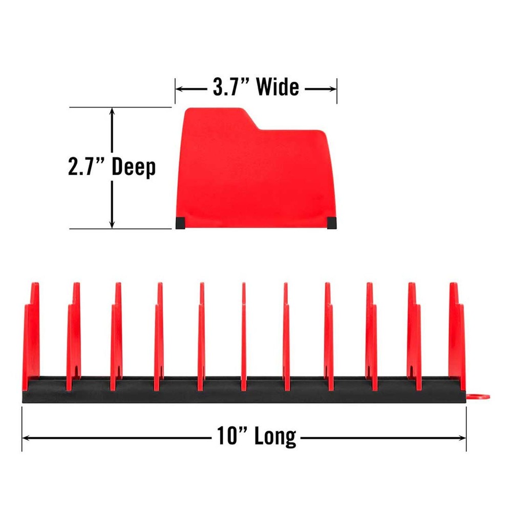 Ernst 10 Tool Plier Pro® Organiser Storage Red 5500