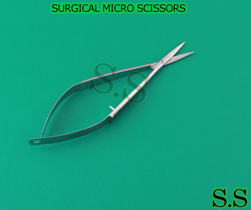 3 NEW SURGICAL MICRO SCISSORS OPTHALMIC EYE INSTRUMENTS