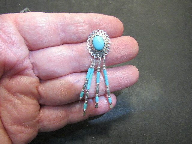 native american turquoise sterling earrings