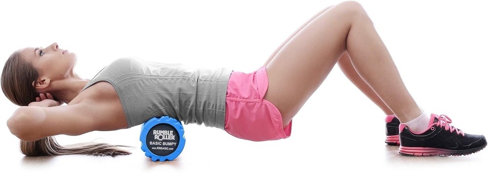 Basic Bumpy Foam Roller, Solid Core EVA Foam Roller with Grid/Bump Texture fo...