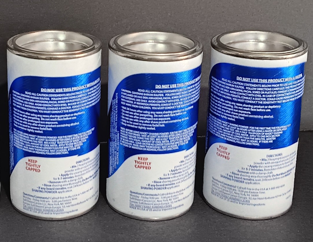 3 Pack SoftSheen-Carson Magic Shave Regular Strength Shaving Powder 5 oz
