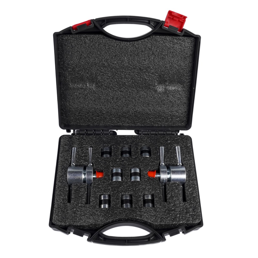 HVAC Refrigeration Fitting Kit 12458 No-Flaring Pipe Adapter with Storage Case