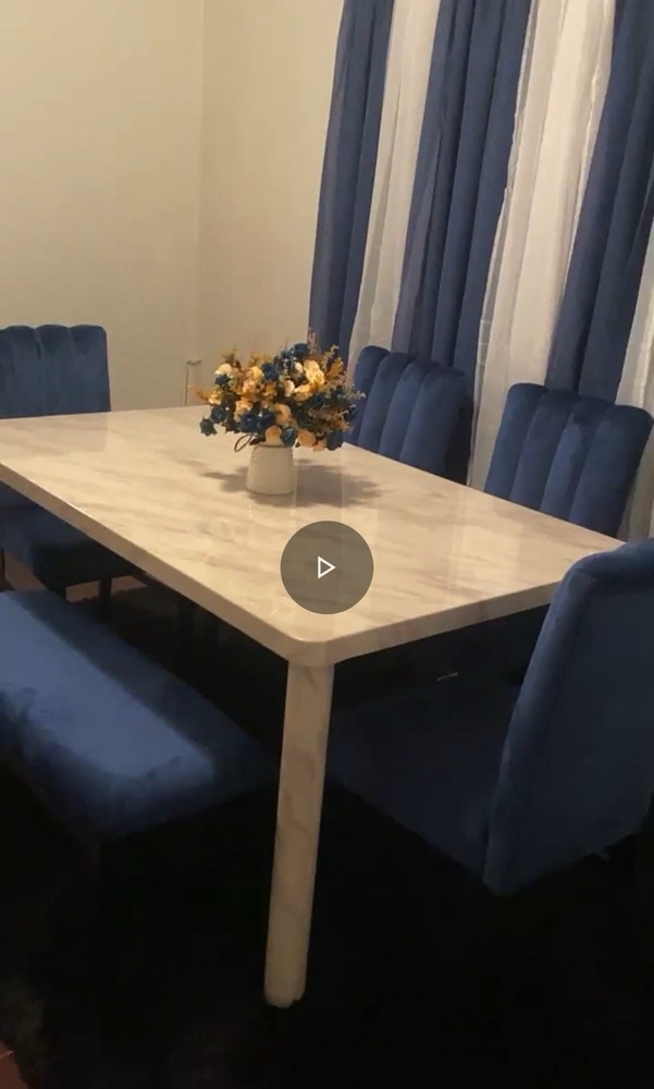 6pc Marble Dinning Table