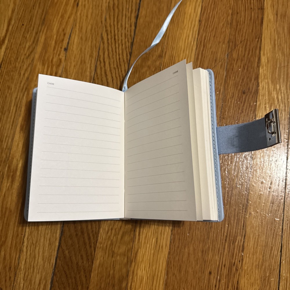 Blue Diary Book With Lock Size 5.5 X 7 Inches