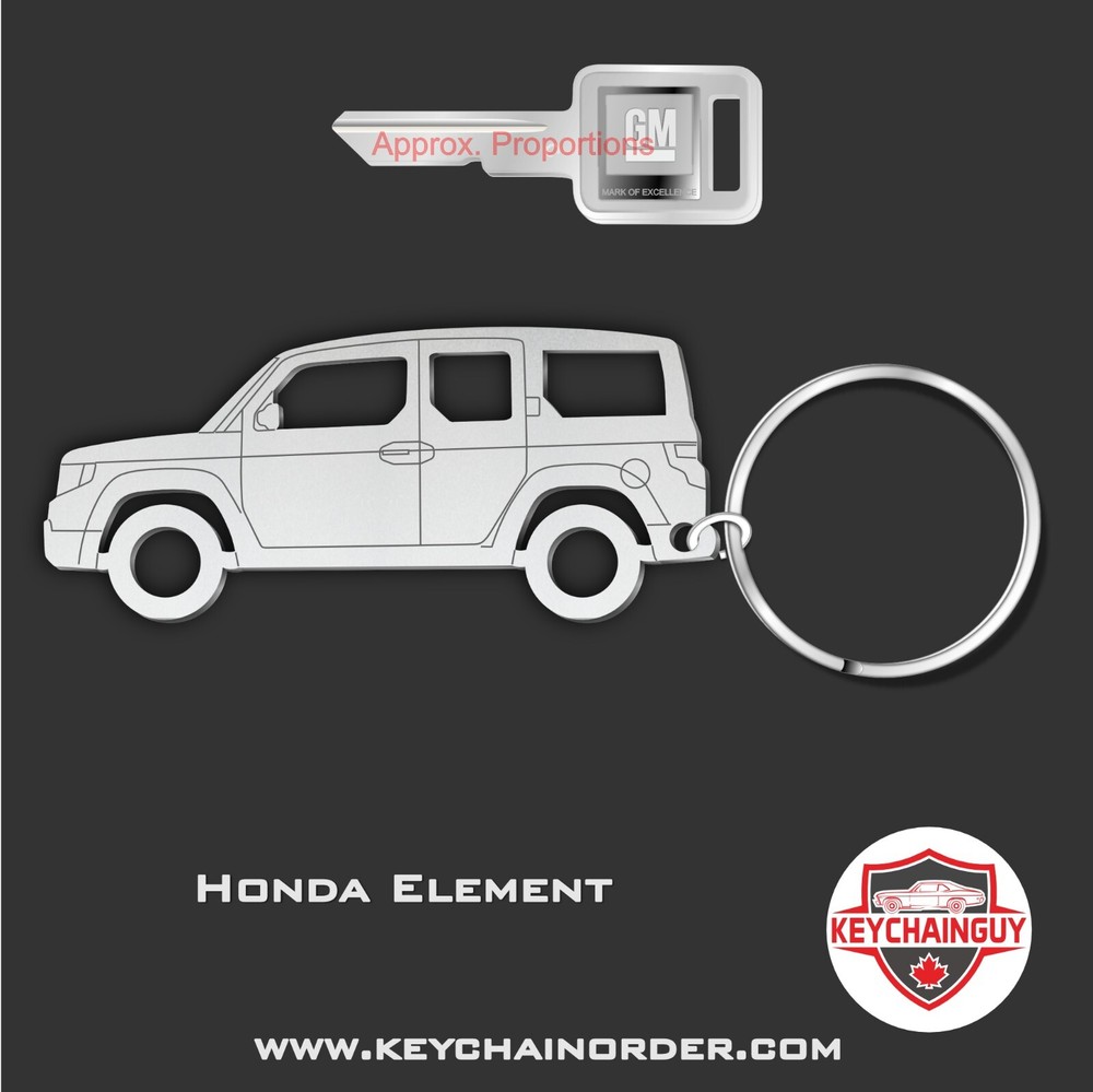 2003 - 2011 Honda Element Laser Cut Key Chains