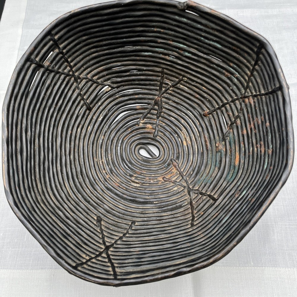 Primitive Tribal Iron Bowl