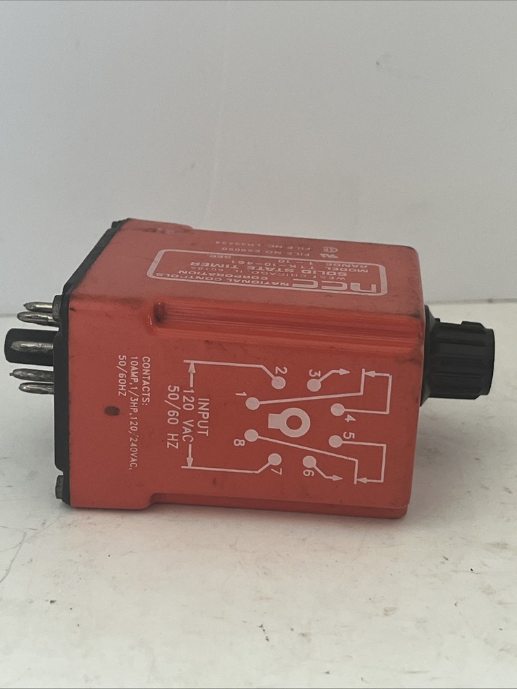 National Controls Corporation (NCC) solid-state timer, model T1K-10-461