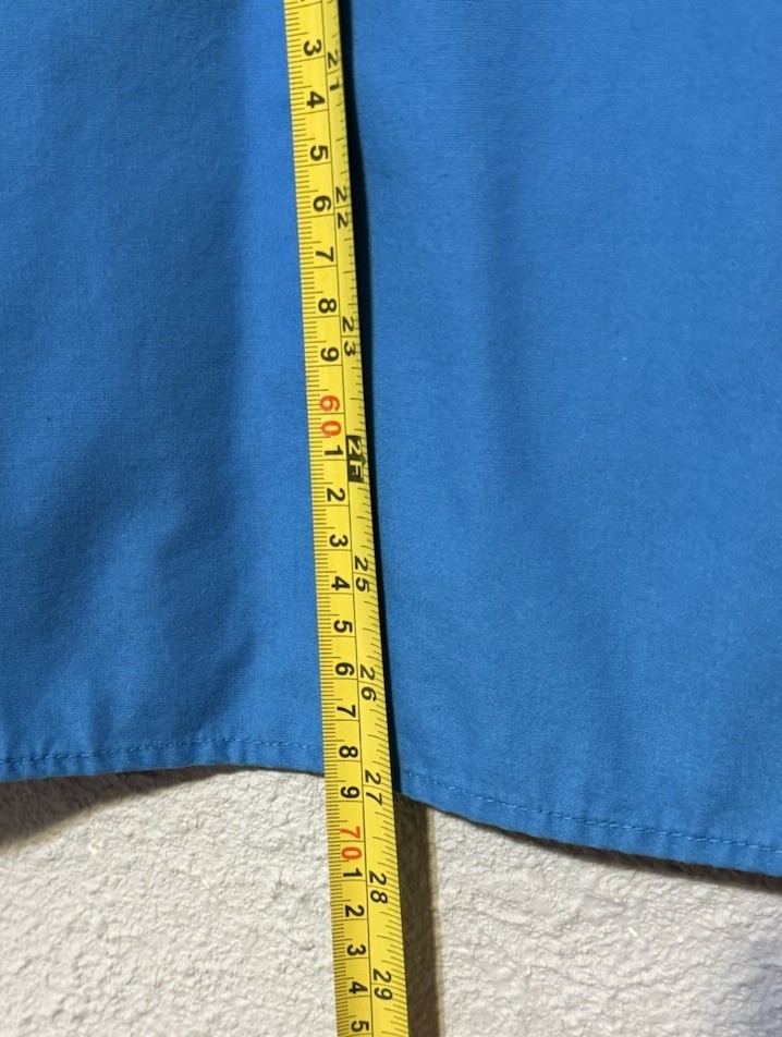 Mailbu Doc Scrub Top Medical Uniform Blue V-neck Medium