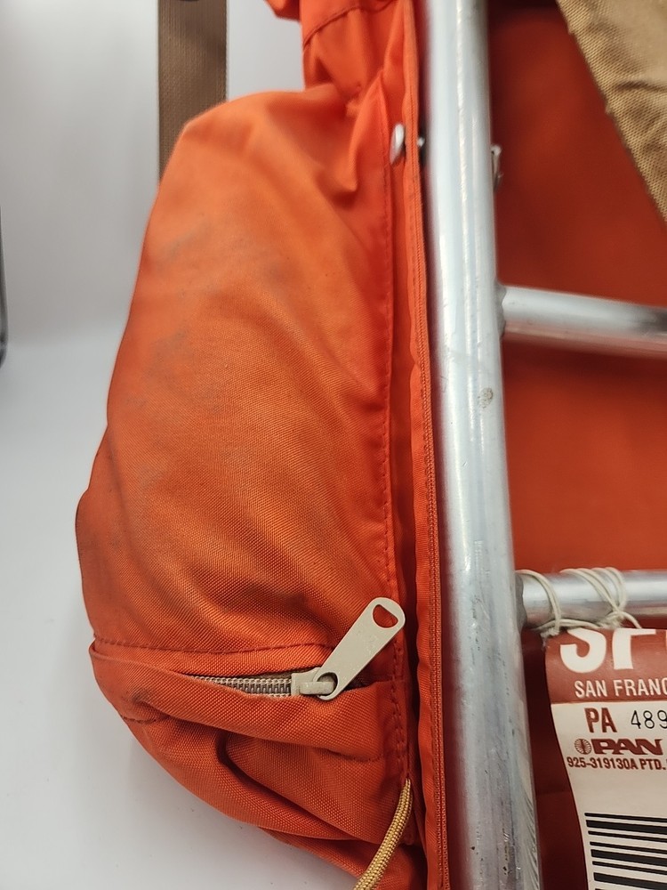 Skyline Camp Trail External Frame Hiking Backpack, Orange VTG