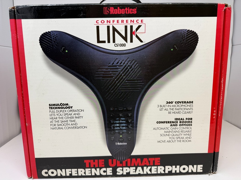 USRobotics Conference Link CS1000 Speakerphone – New in Open Box