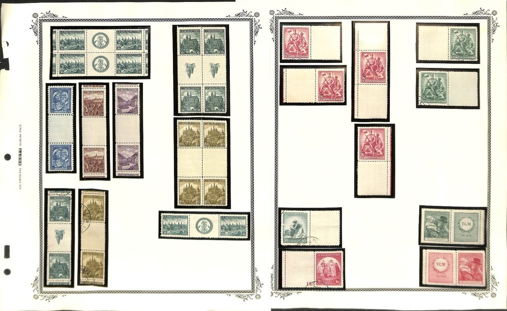 Czechoslovakia Stamp Collection, Specialized World War 2 Overprints & Label (CD)