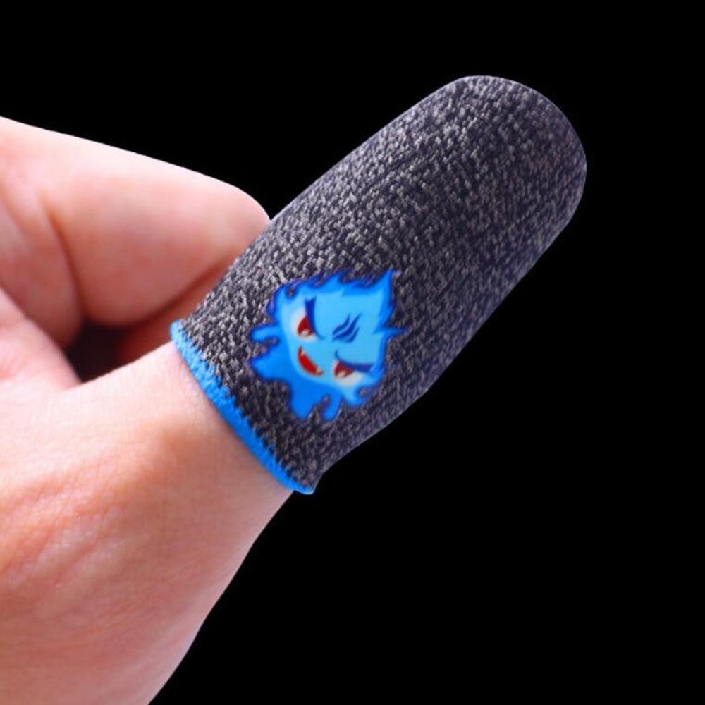 2Pcs Screen Gaming Finger Sleeve Game Controller Sweatproof Finger Cots For PUBG