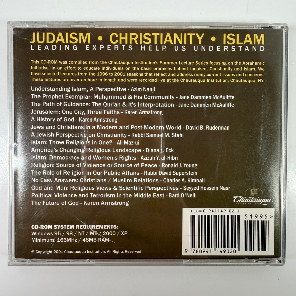 Judaism Christianity Islam Interactive CD-ROM Windows 95 98 NT ME 2000 XP