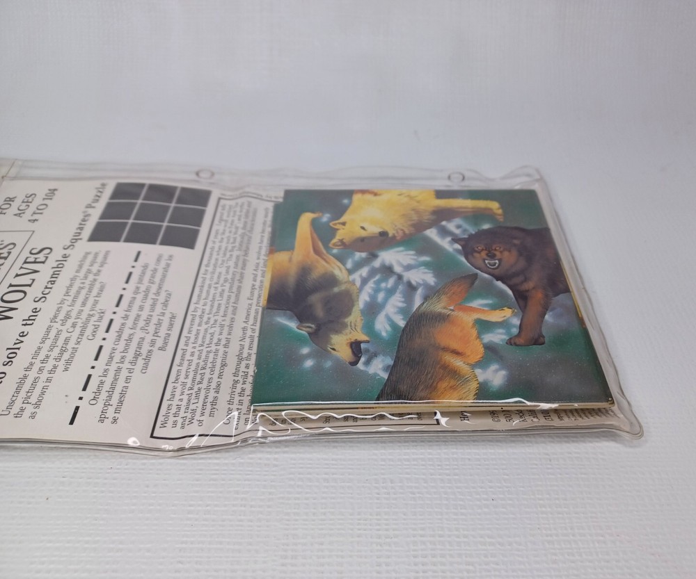 Scramble Squares Wolves Puzzle 9 Square Pieces