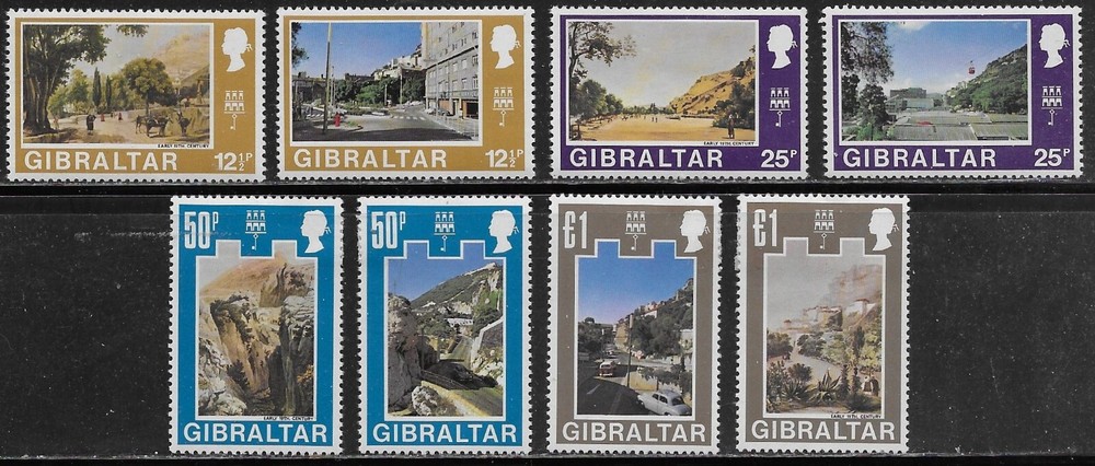 Gibraltar Scott #'s 241 - 272 MH