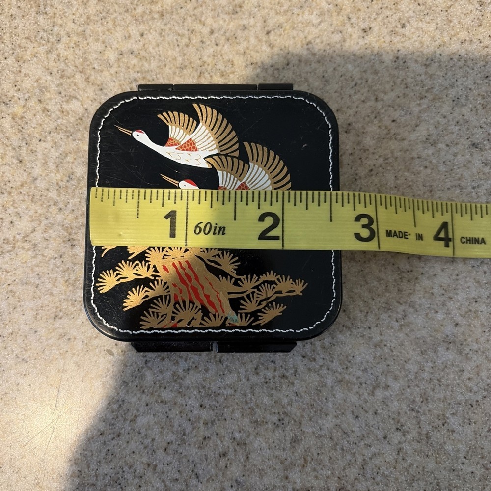 Vintage Asian Black Bird Compact Mirror