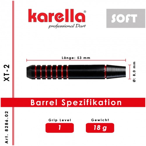 Soft Tip Dart Karella XT - Series XT - 2 - 18 g