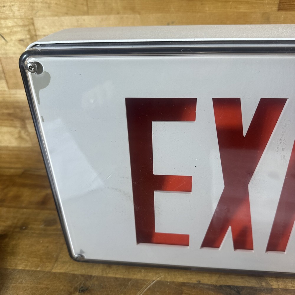 Exitronix NAV Series Die Cast Vandal Resistant Heavy Duty RED Exit Sign