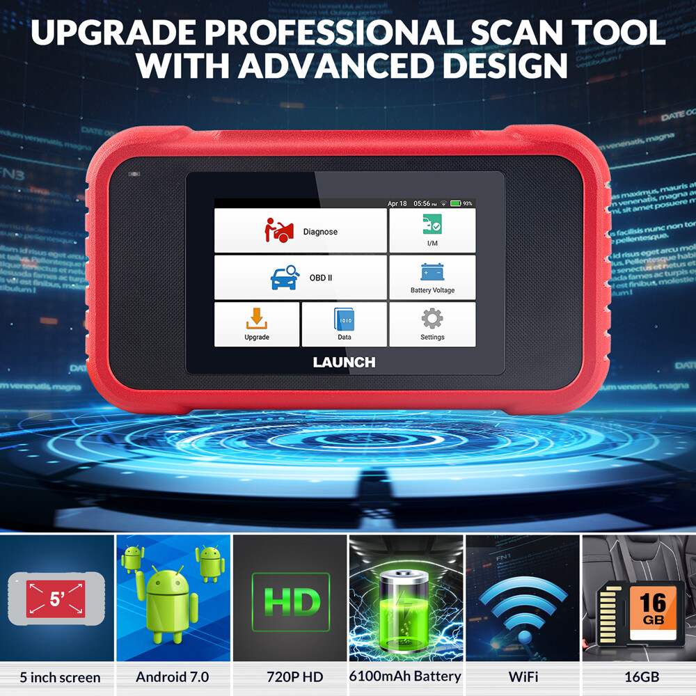 LAUNCH CRP123E Car OBD2 Scanner Code Reader Check Engine ABS SRS Diagnostic Tool