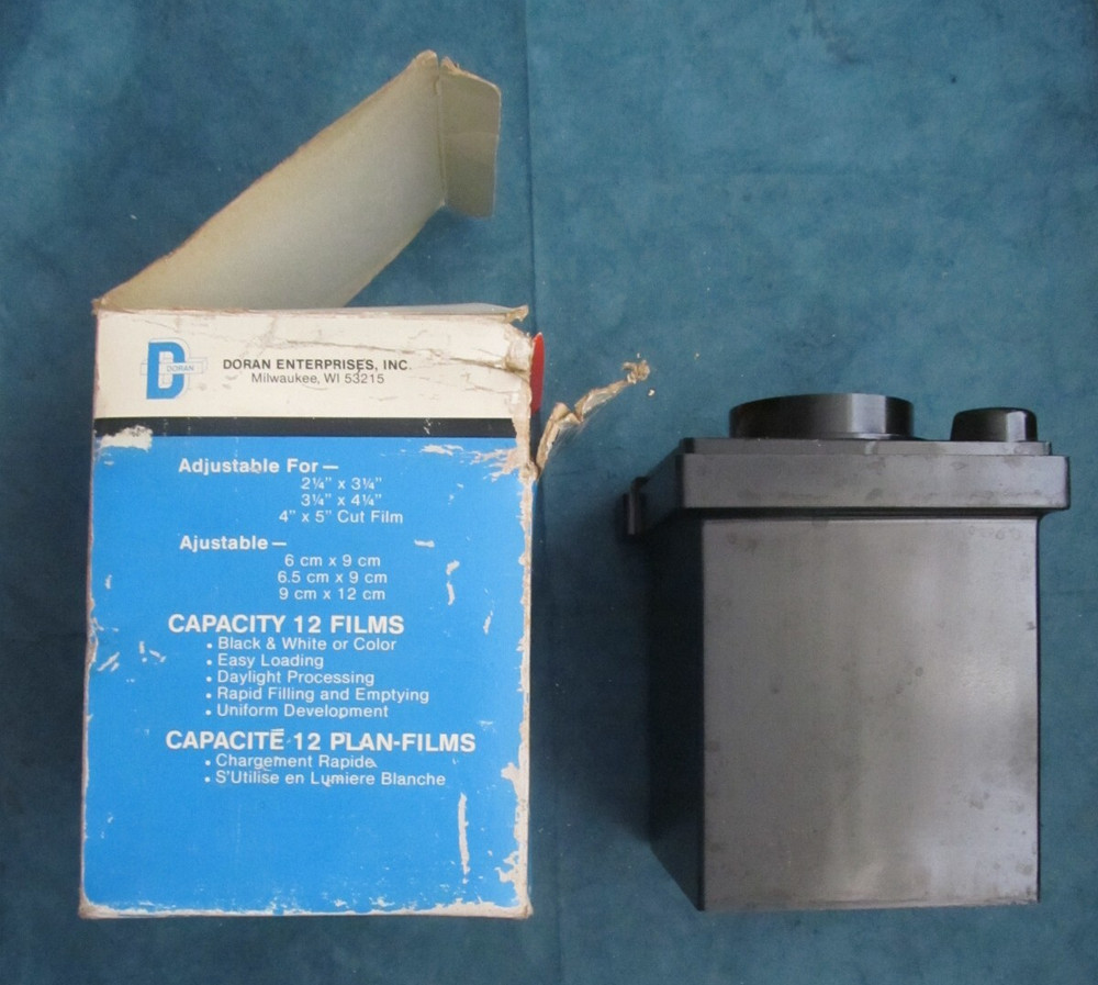 Vintage Doran cut film developing tank