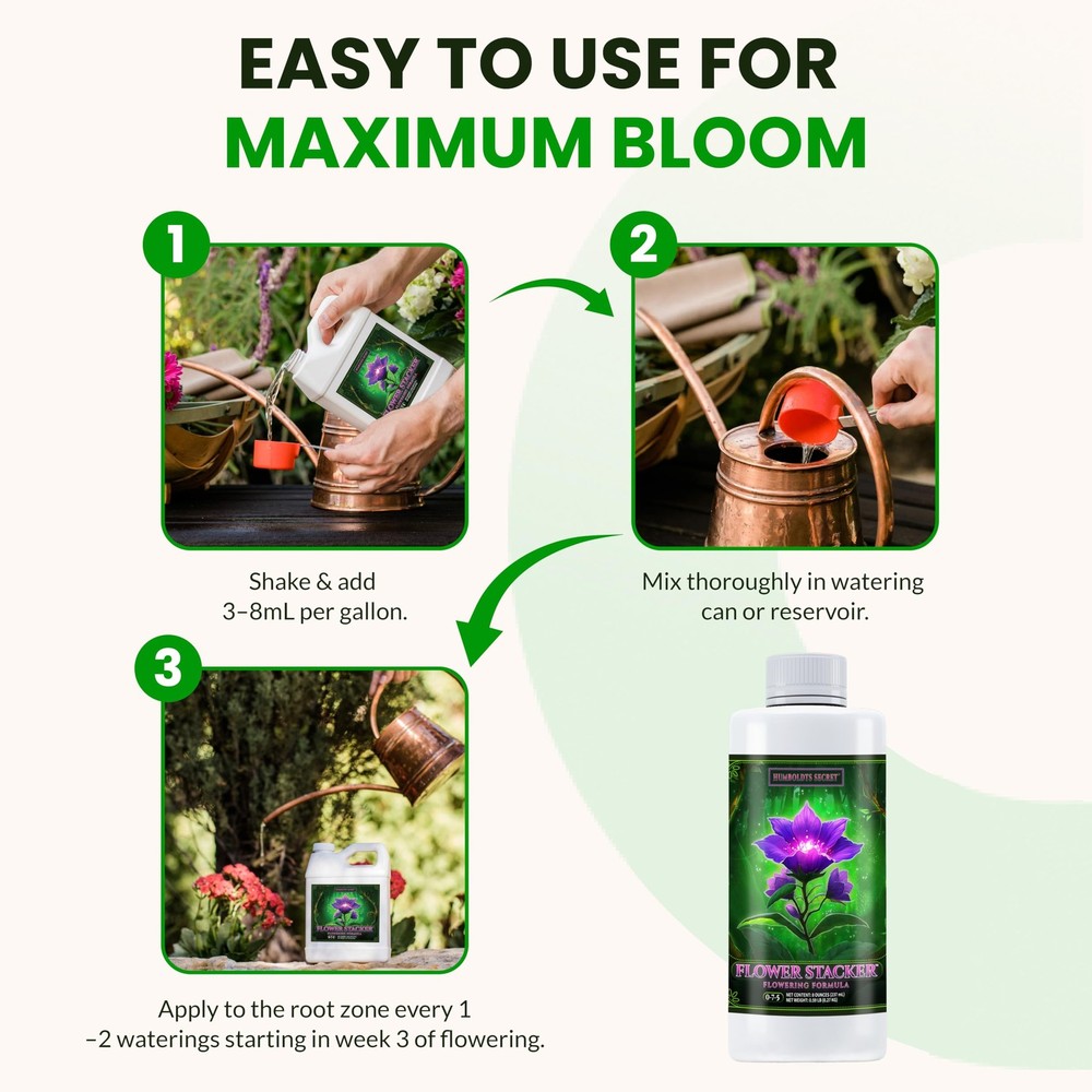 Flower Stacker | 075 Booster with Vitamin B1 | High Phosphorus Potassium Flow...