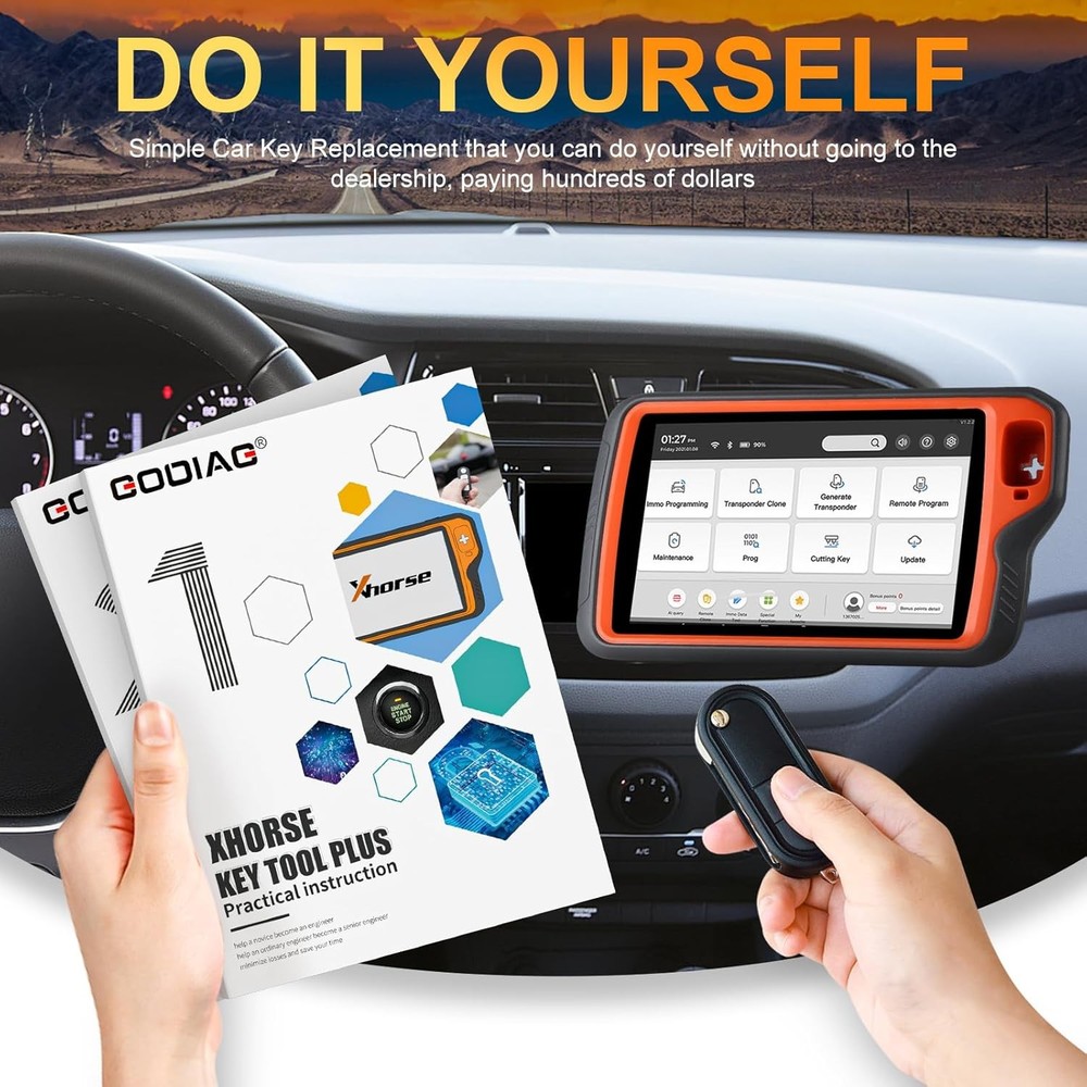 GODIAG Key Tool Plus Practical Instruction 1&2 Two Books for Vehicle Engineer