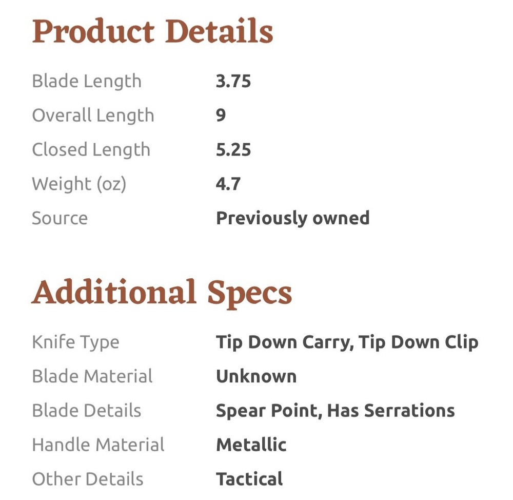 SW1400S S&W AUTO SERR BLADE