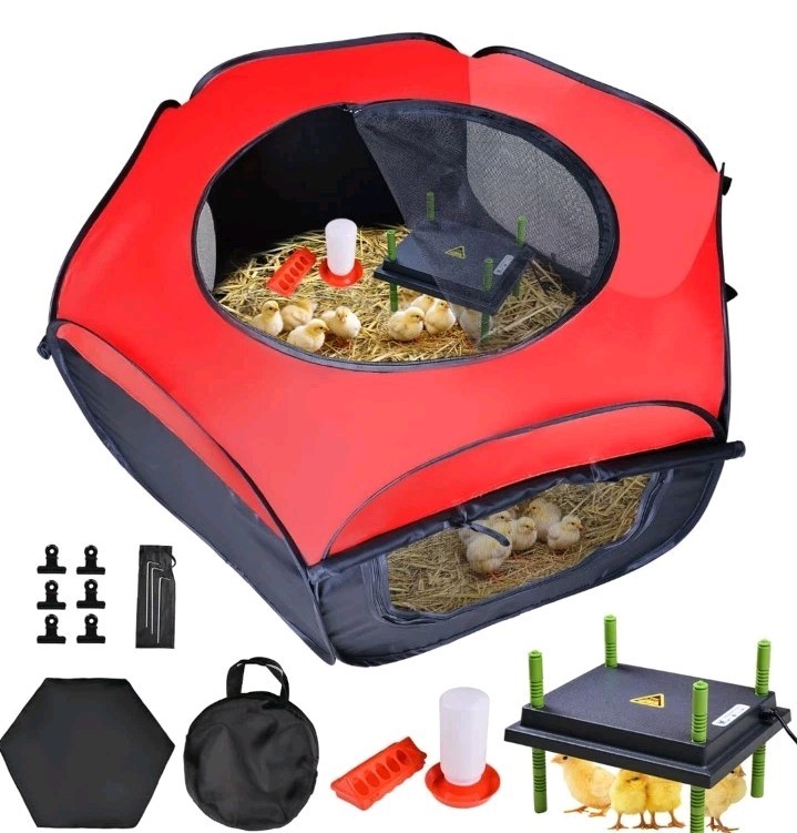 Chicken Brooder Box for Chick Starter Kit - 10 * 12inch Brooder Heating Plate...