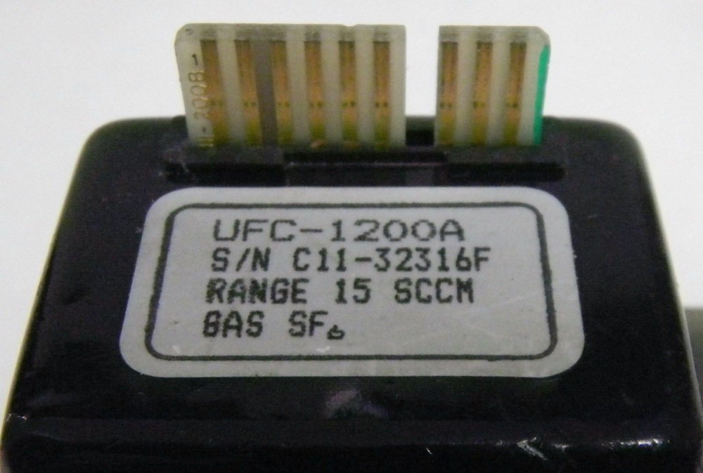 Unit UFC-1200A Mass Flow Controller, Gas- SF6, Range- 15 SCCM, Used