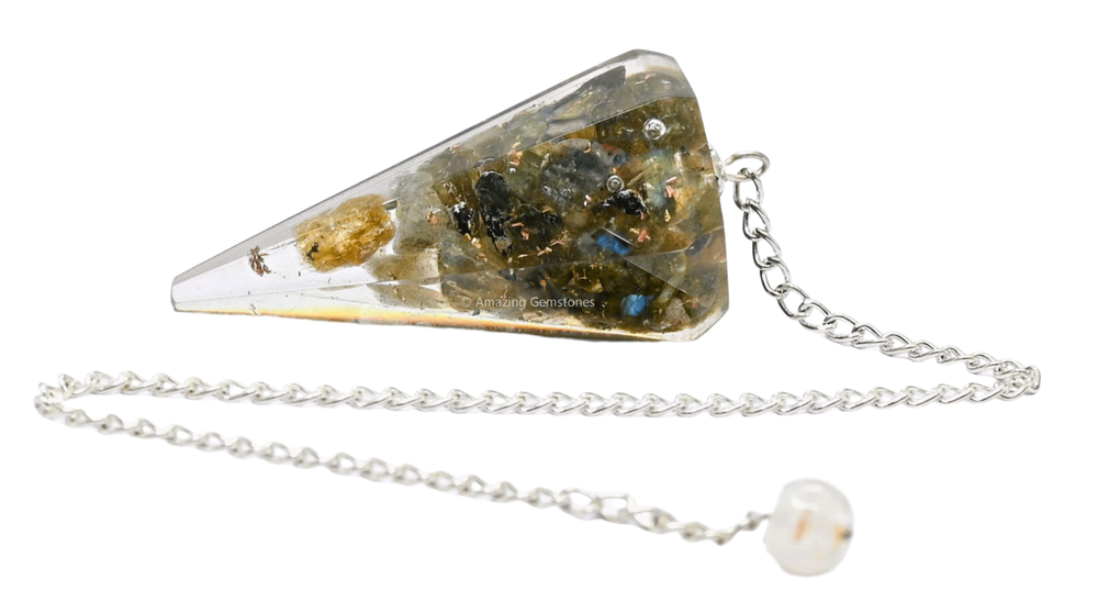 Labradorite Orgone Pendulum