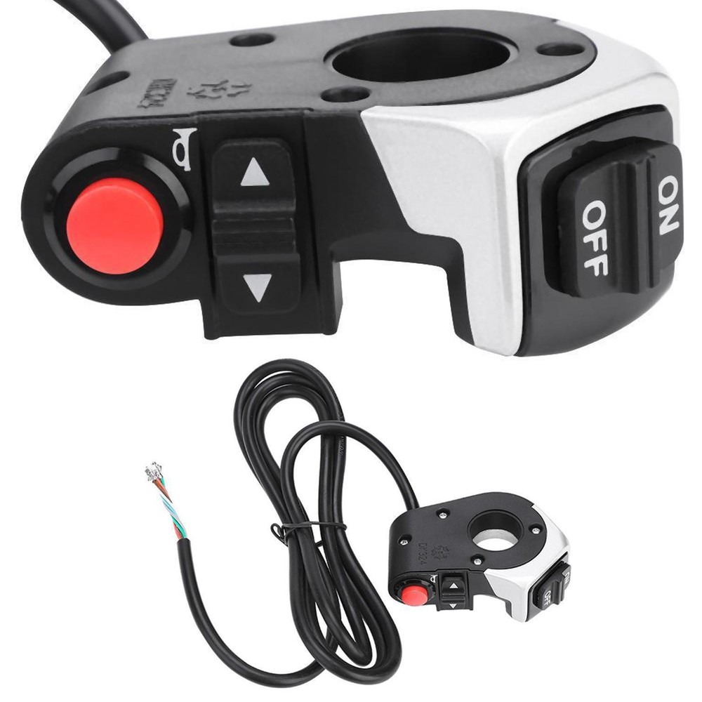 Rainproof E-Bicycle front light horn turning light Switch For Bicycle handlebar