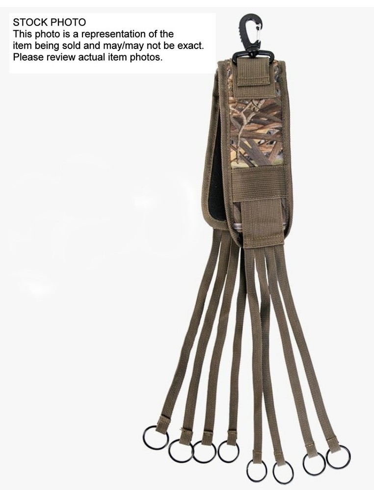 Camouflage Game Carrier 8-Loop Strap For Ducks Waterfowl