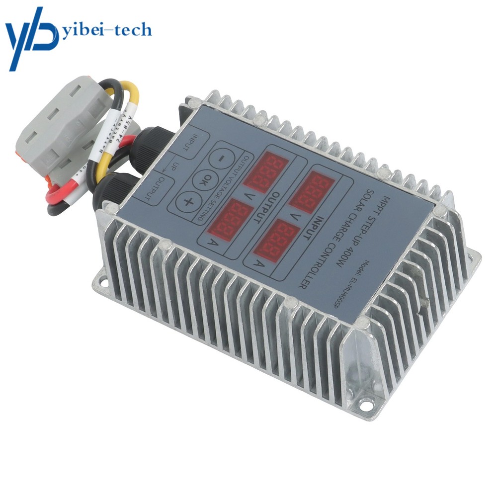 Waterproof Solar Panel Regulator Boost MPPT 24‑85V LED Display Adjustable 400W