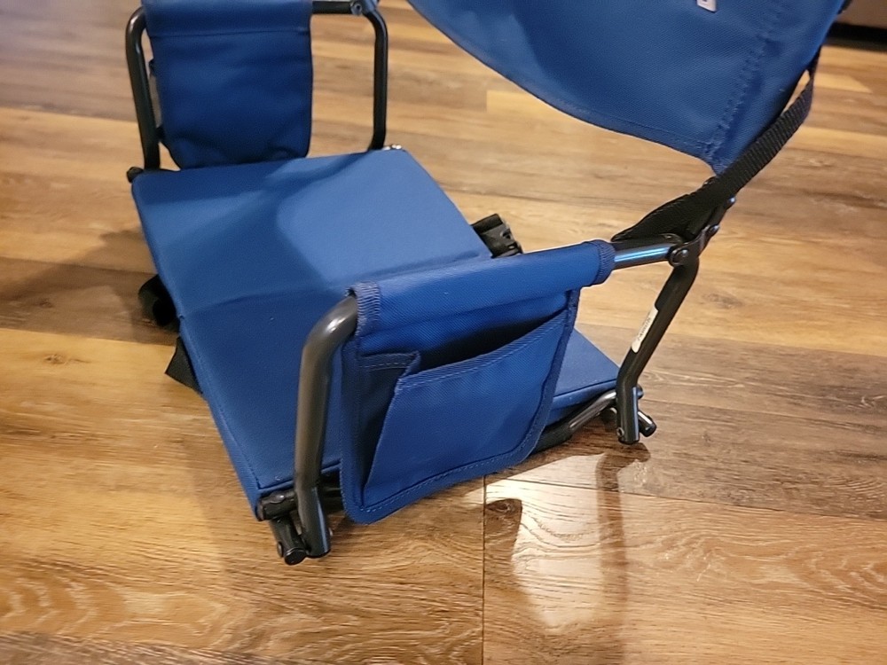 Bleacher Seat Rio Adventure Blue Foldable Portable