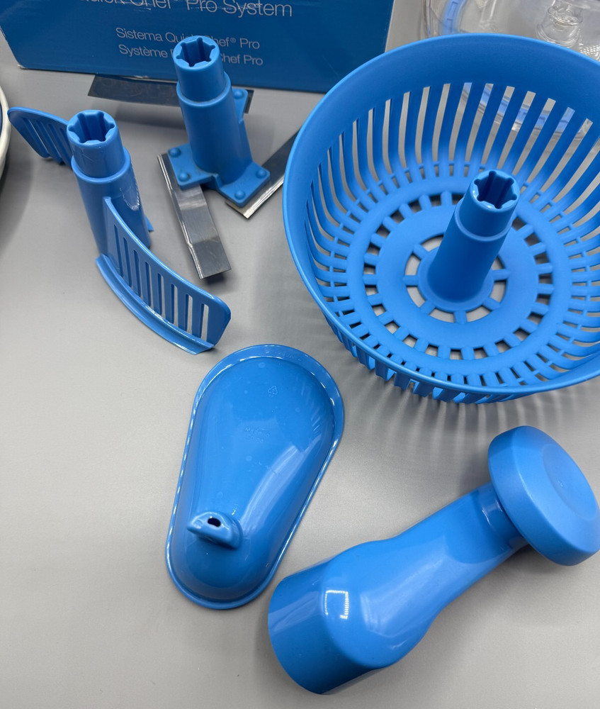 TUPPERWARE Quick Chef Pro System Blue Manual FOOD PROCESSOR Chopper